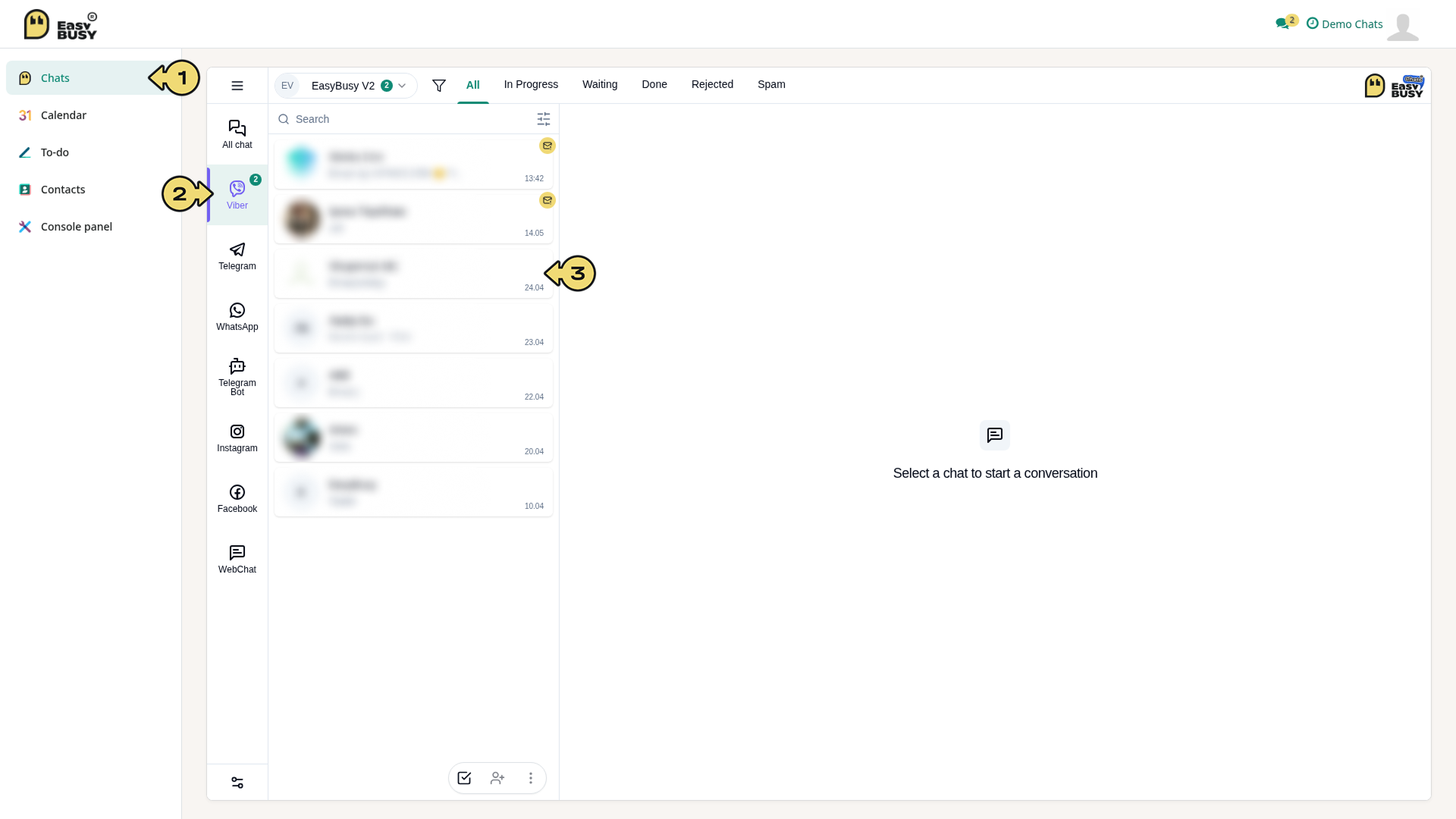 Viber Integration – EasyBusy