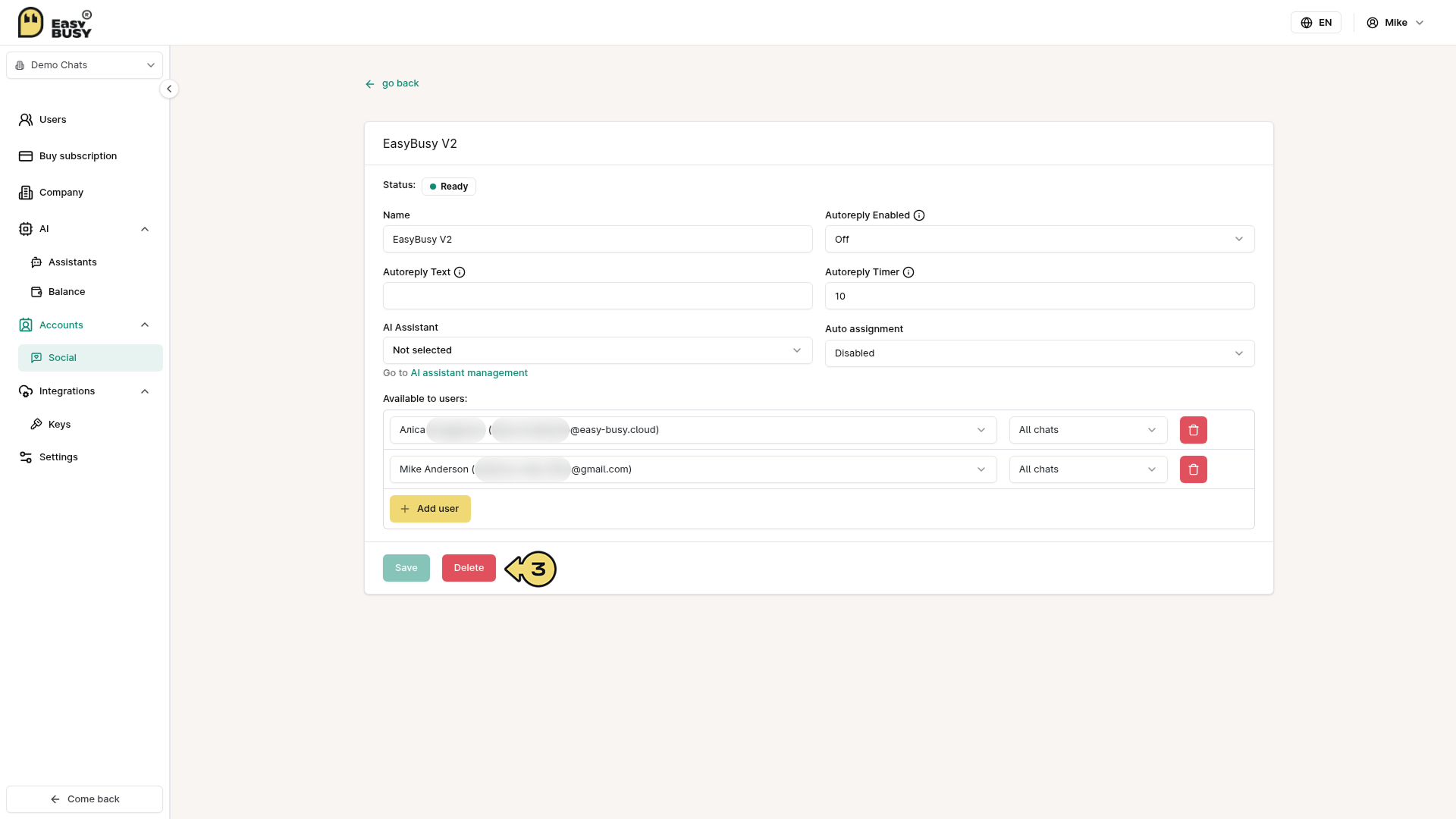 Viber Integration – EasyBusy