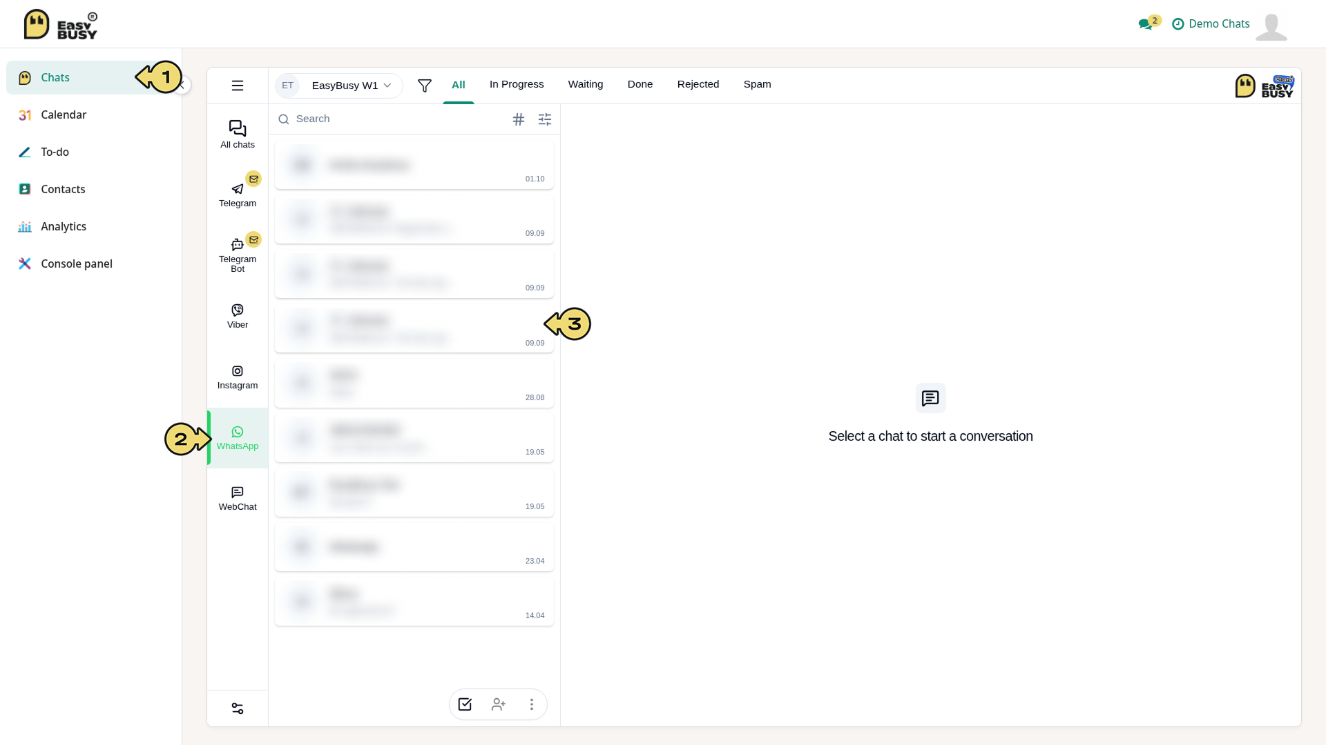 WhatsApp Integration – EasyBusy