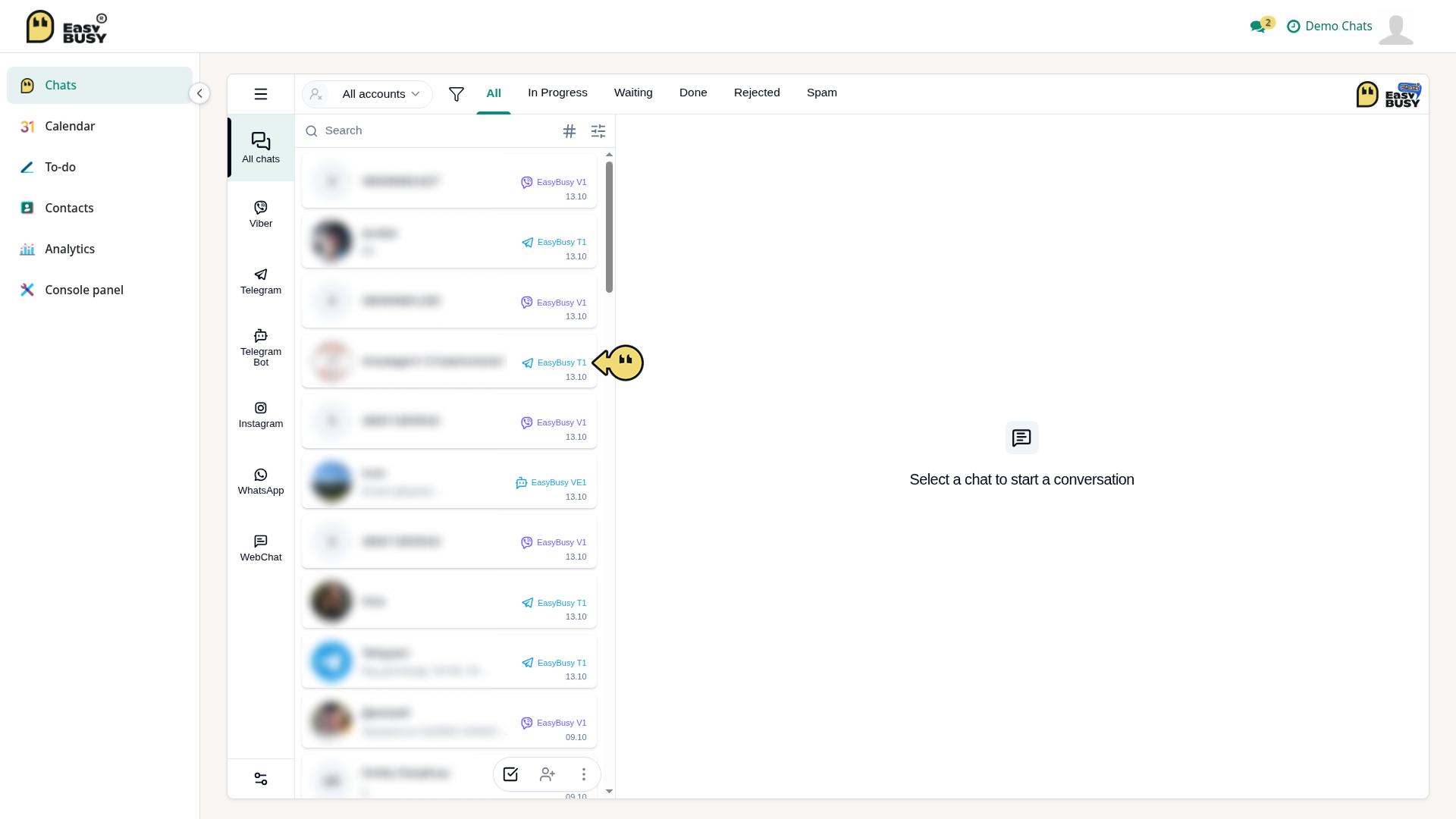 Chats Module – EasyBusy