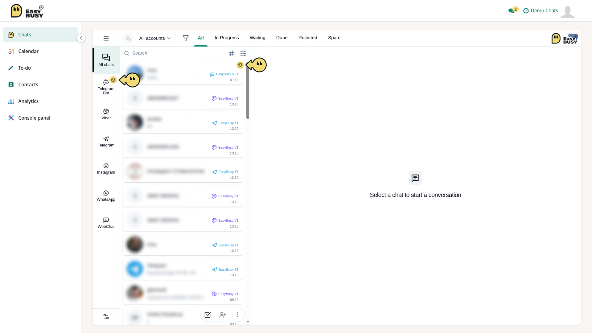 Chats Module – EasyBusy