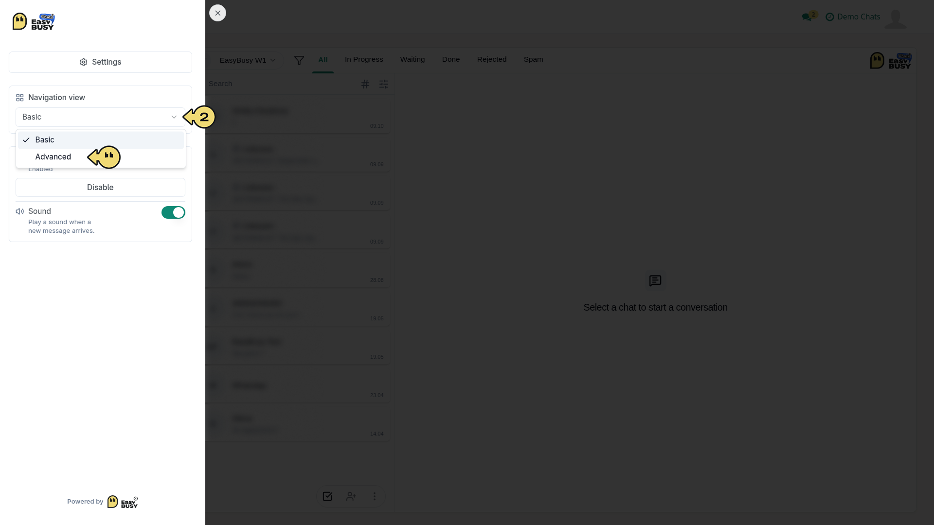 Chats Module – EasyBusy