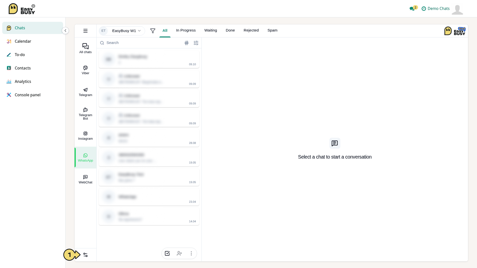 Chats Module – EasyBusy