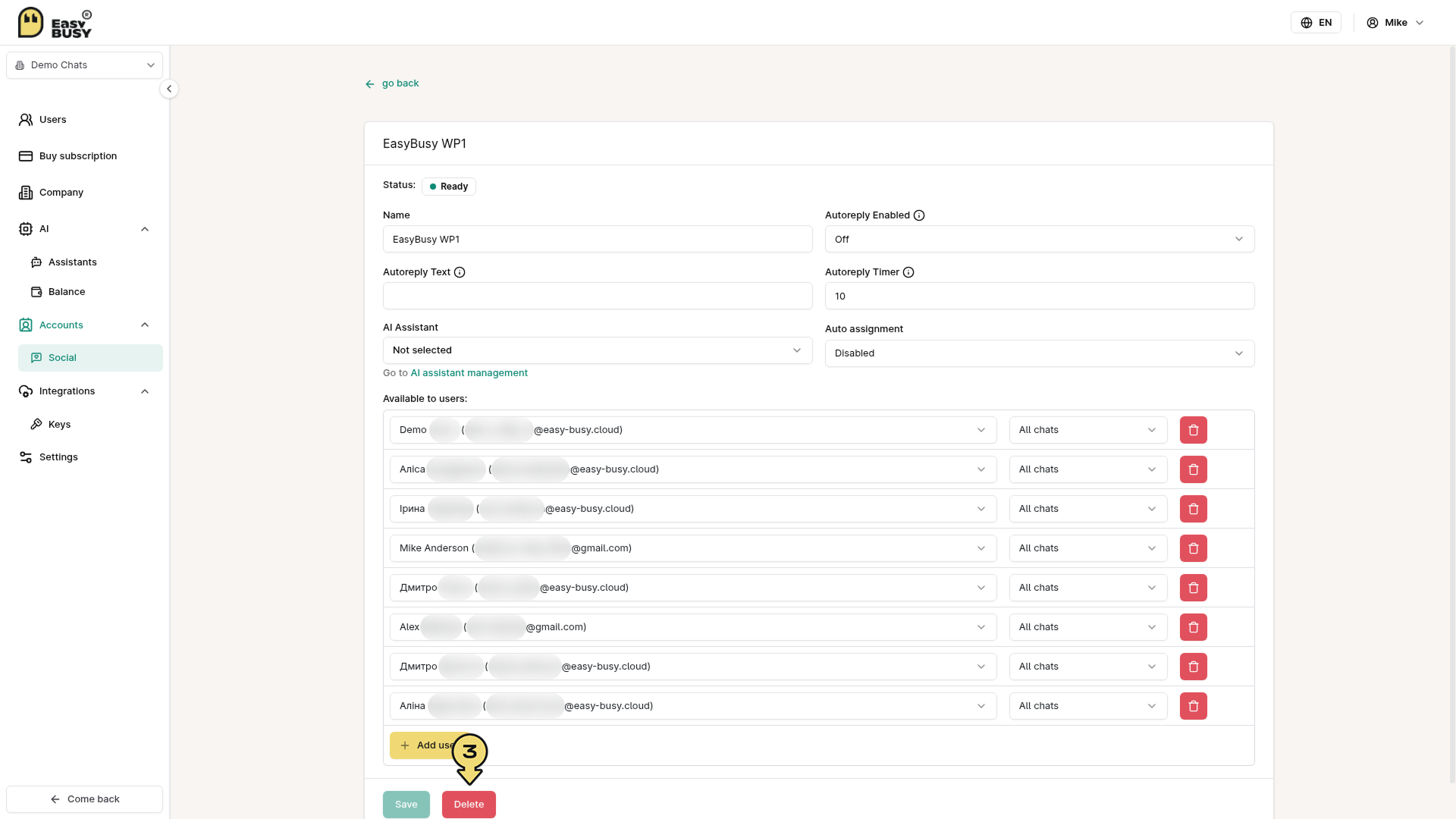 WhatsApp Integration – EasyBusy