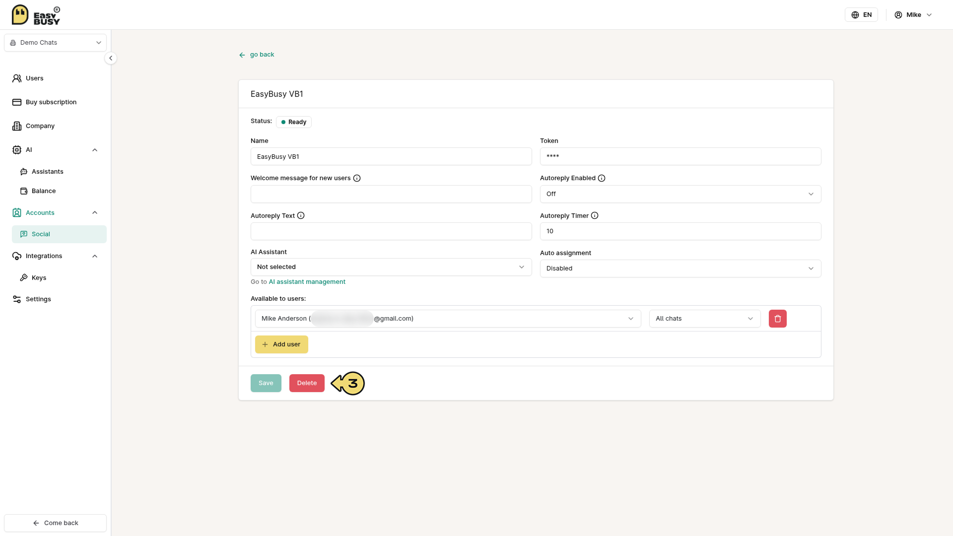 Viber Bot Integration – EasyBusy