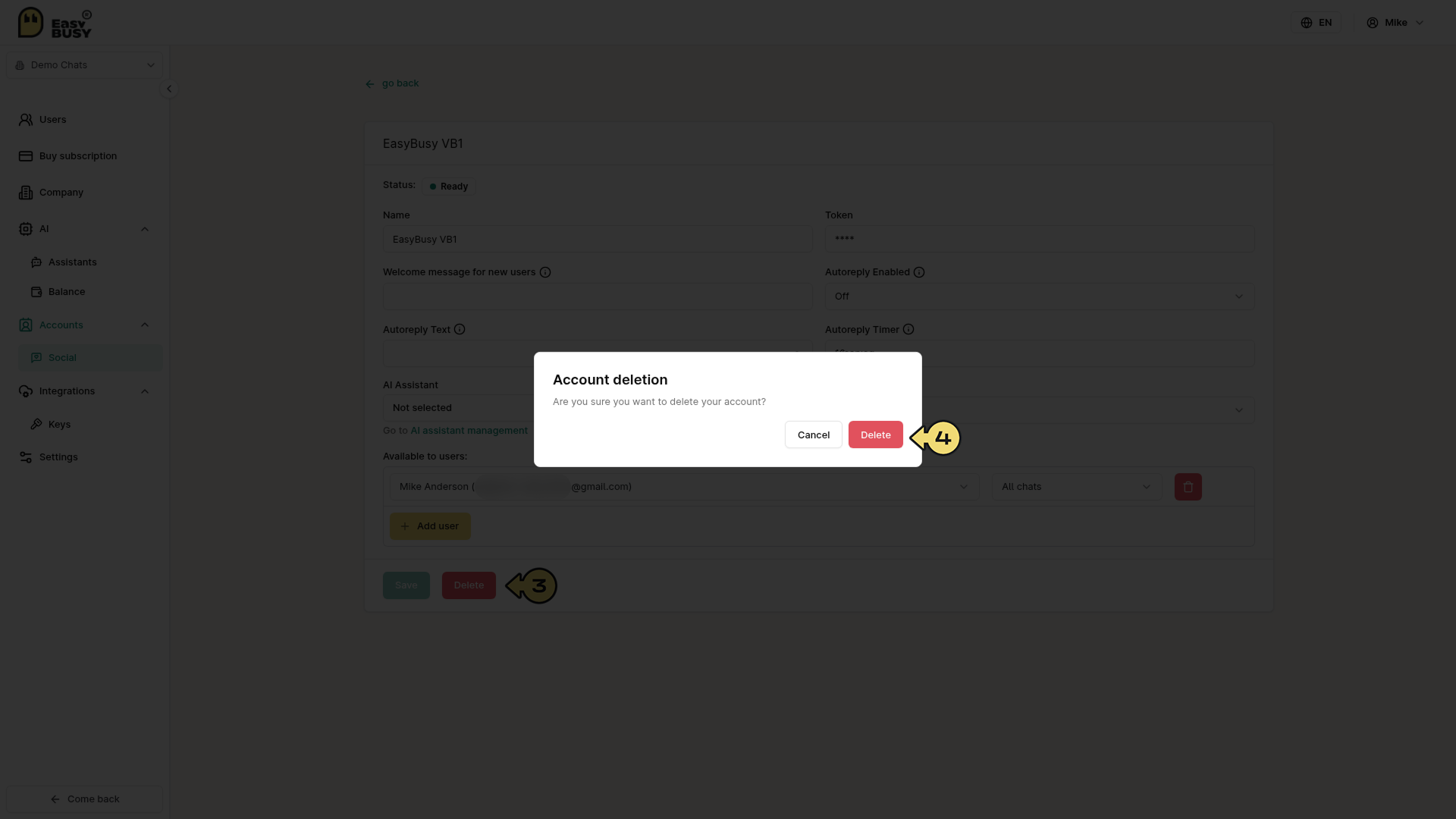 Viber Bot Integration – EasyBusy
