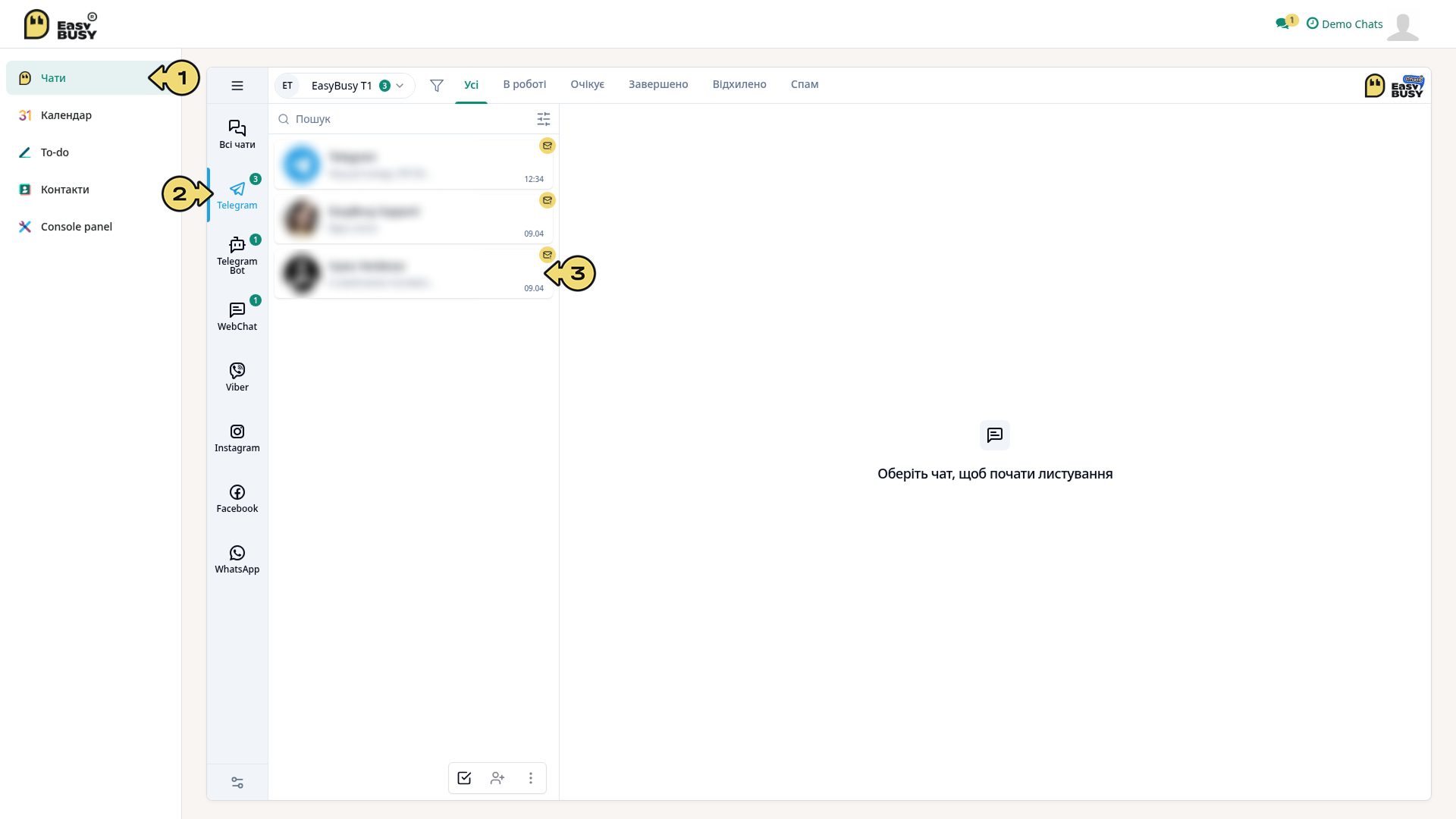 Telegram – EasyBusy Chats