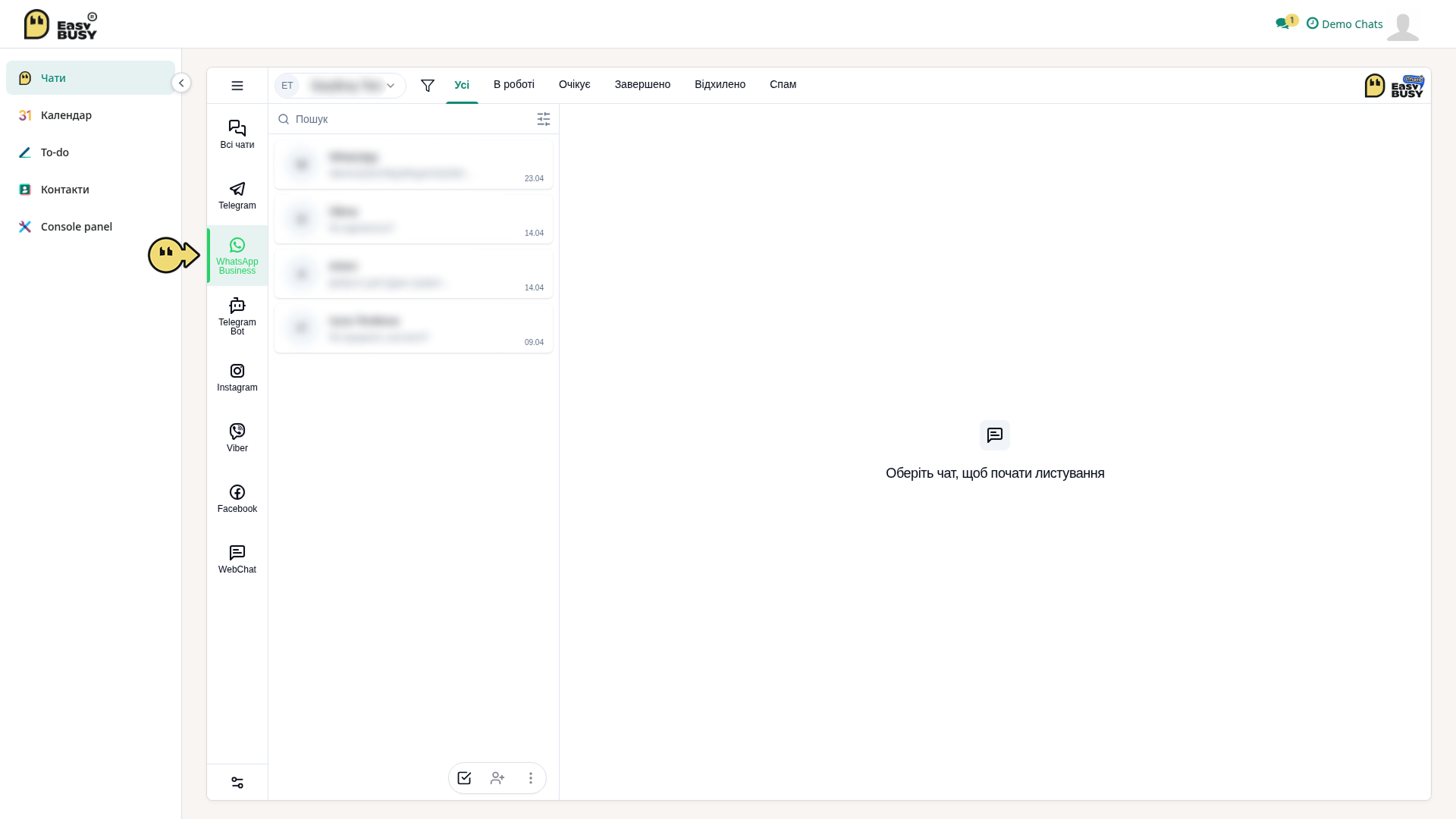WhatsApp Business Account – EasyBusy Chats