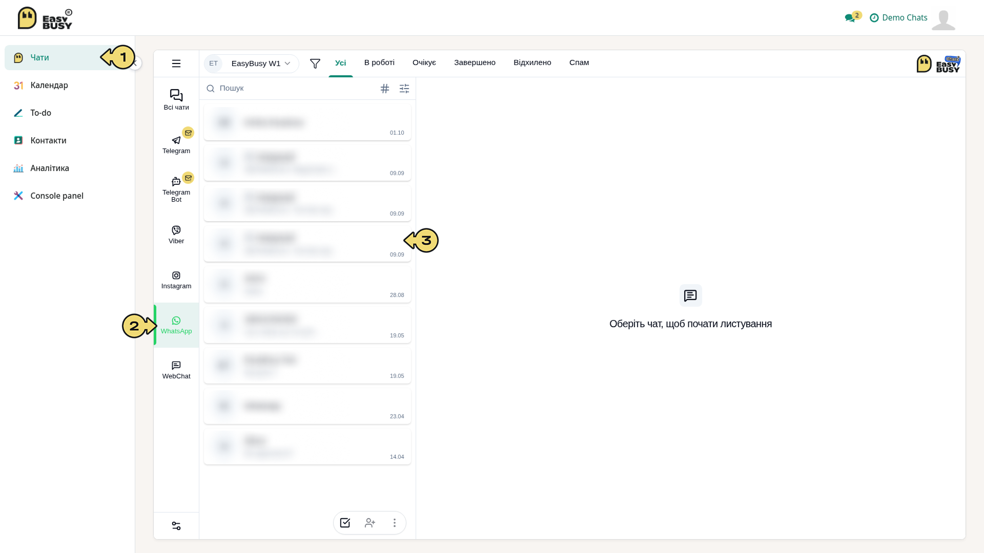WhatsApp – EasyBusy Chats