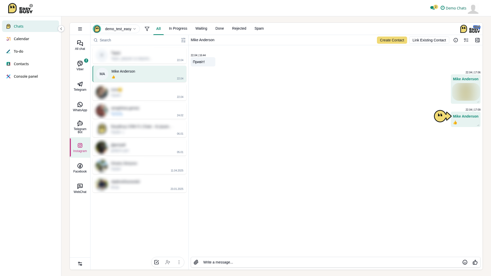 Chatting – EasyBusy