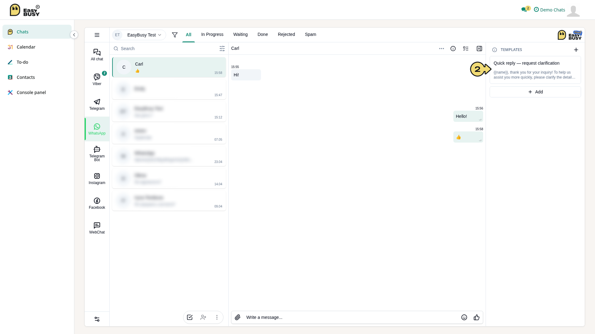 Chatting – EasyBusy
