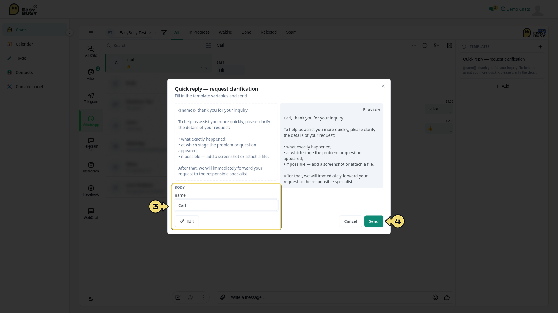 Chatting – EasyBusy