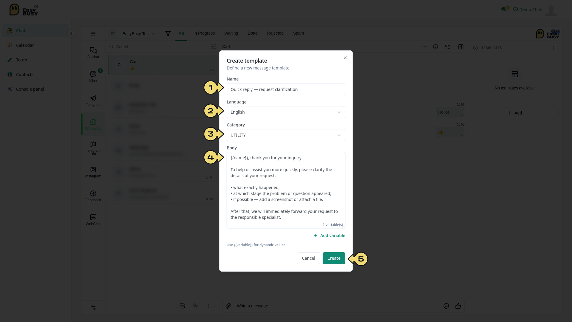 Chatting – EasyBusy