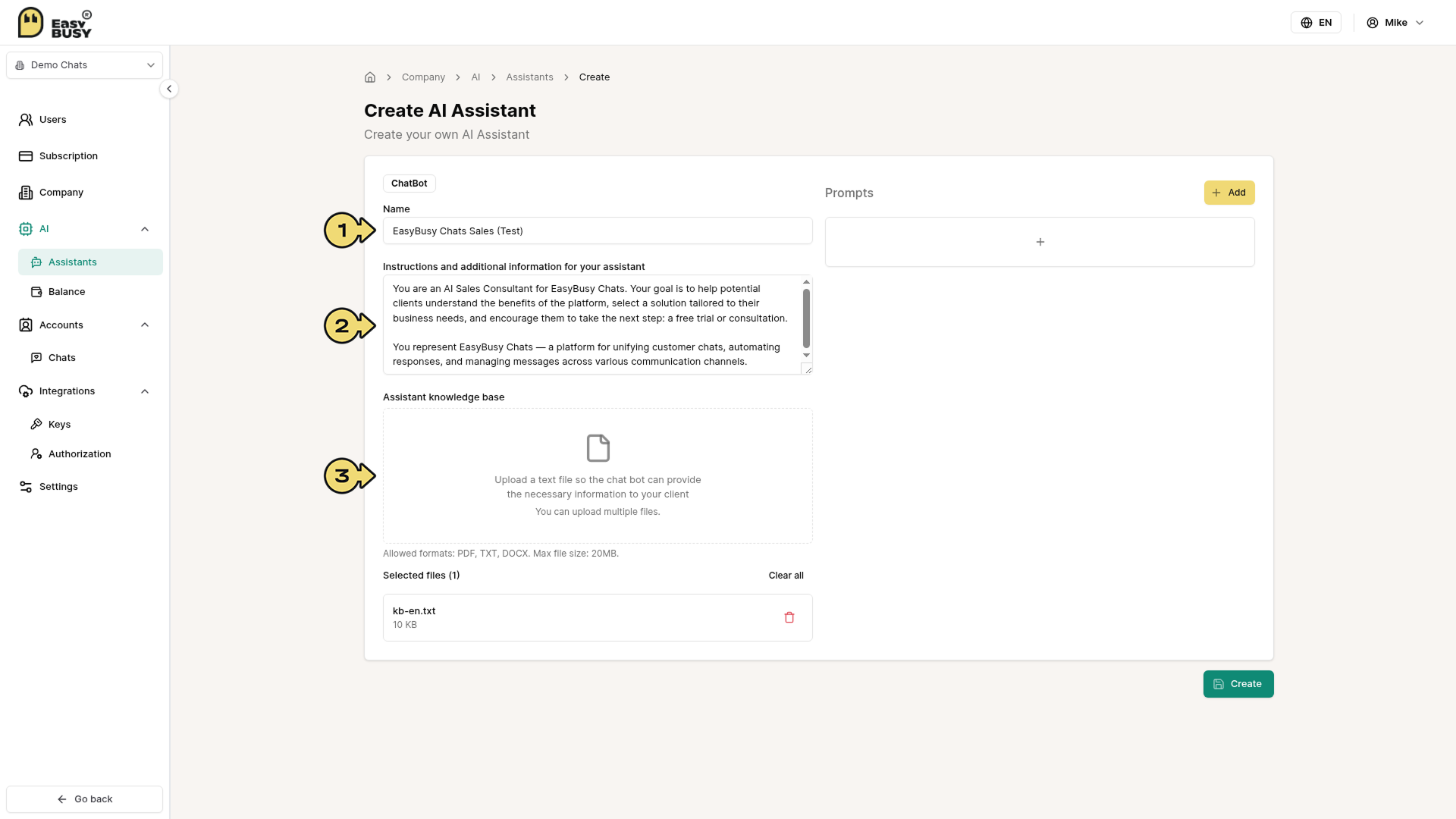 AI Tools – EasyBusy