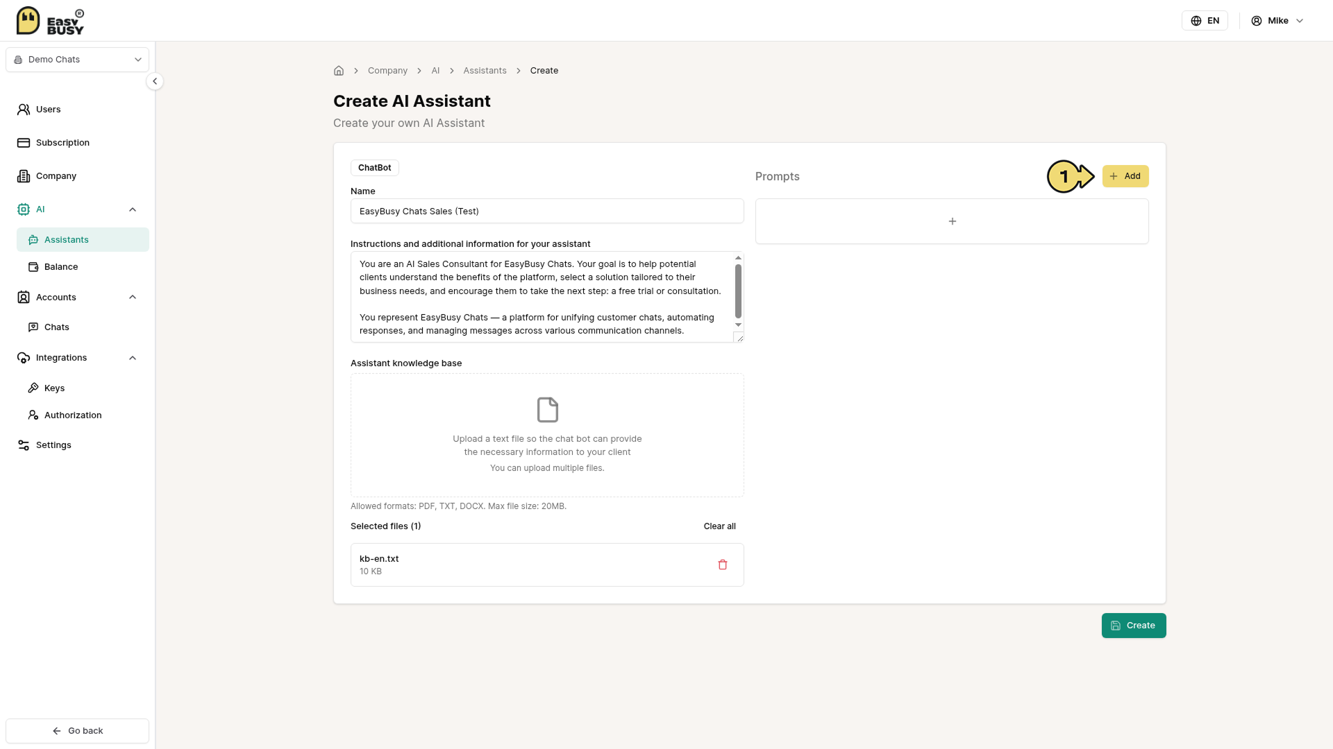 AI Tools – EasyBusy