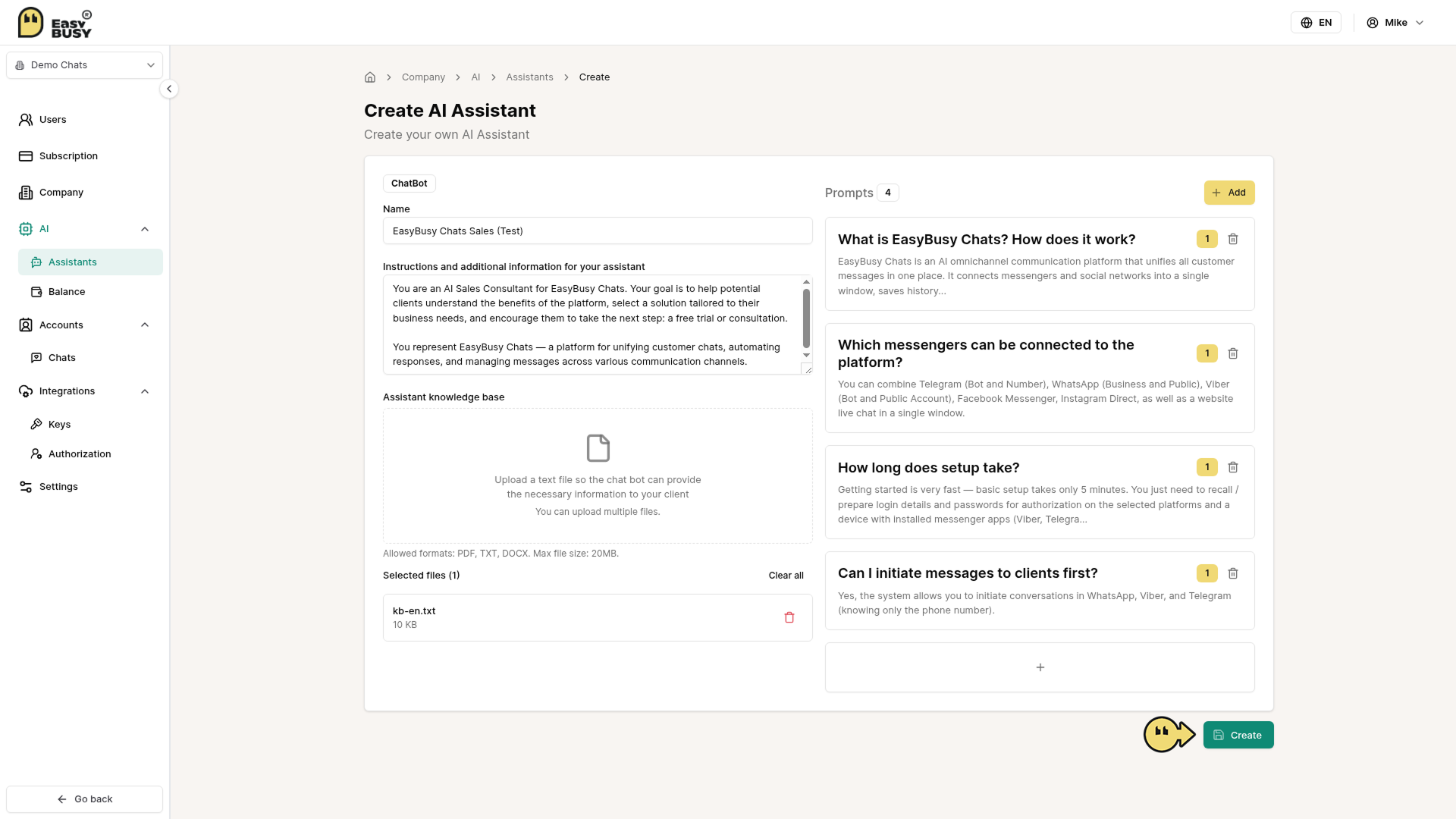 AI Tools – EasyBusy