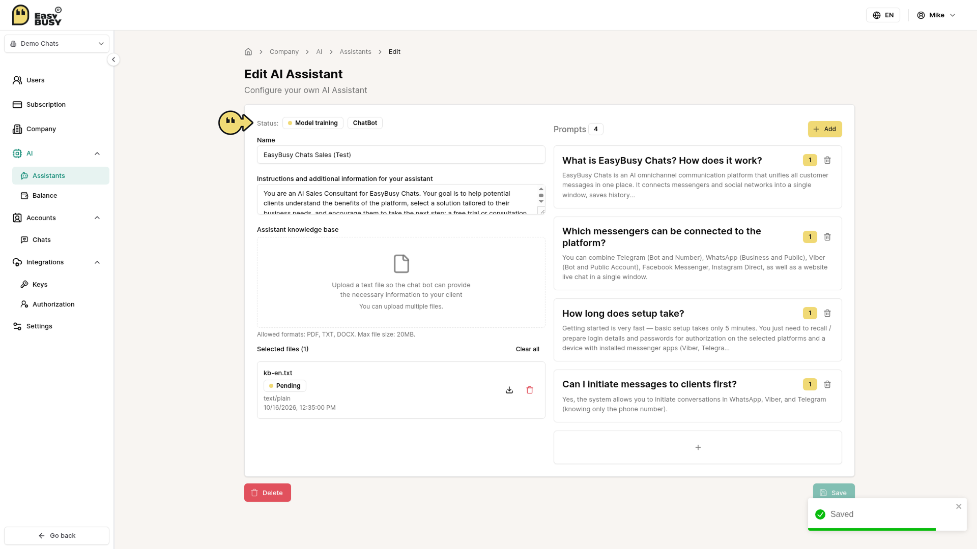 AI Tools – EasyBusy
