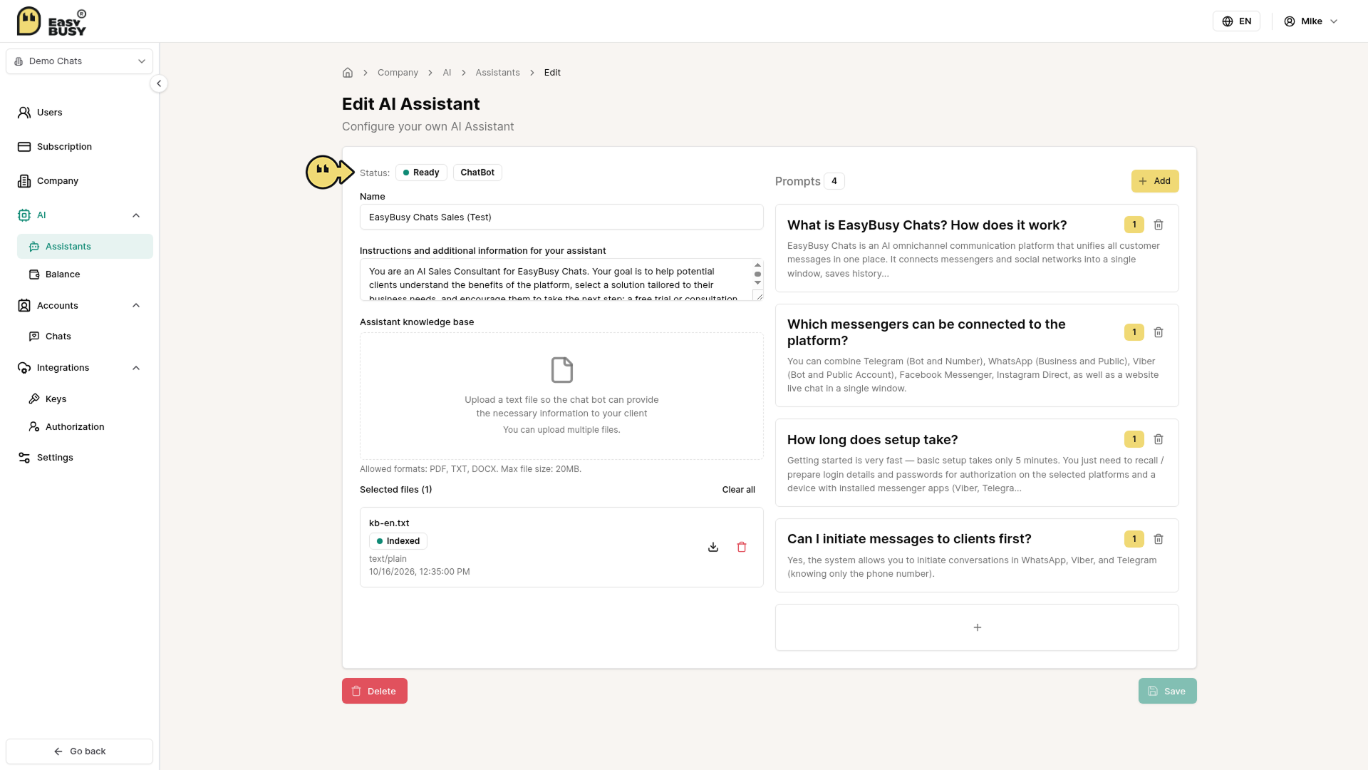 AI Tools – EasyBusy